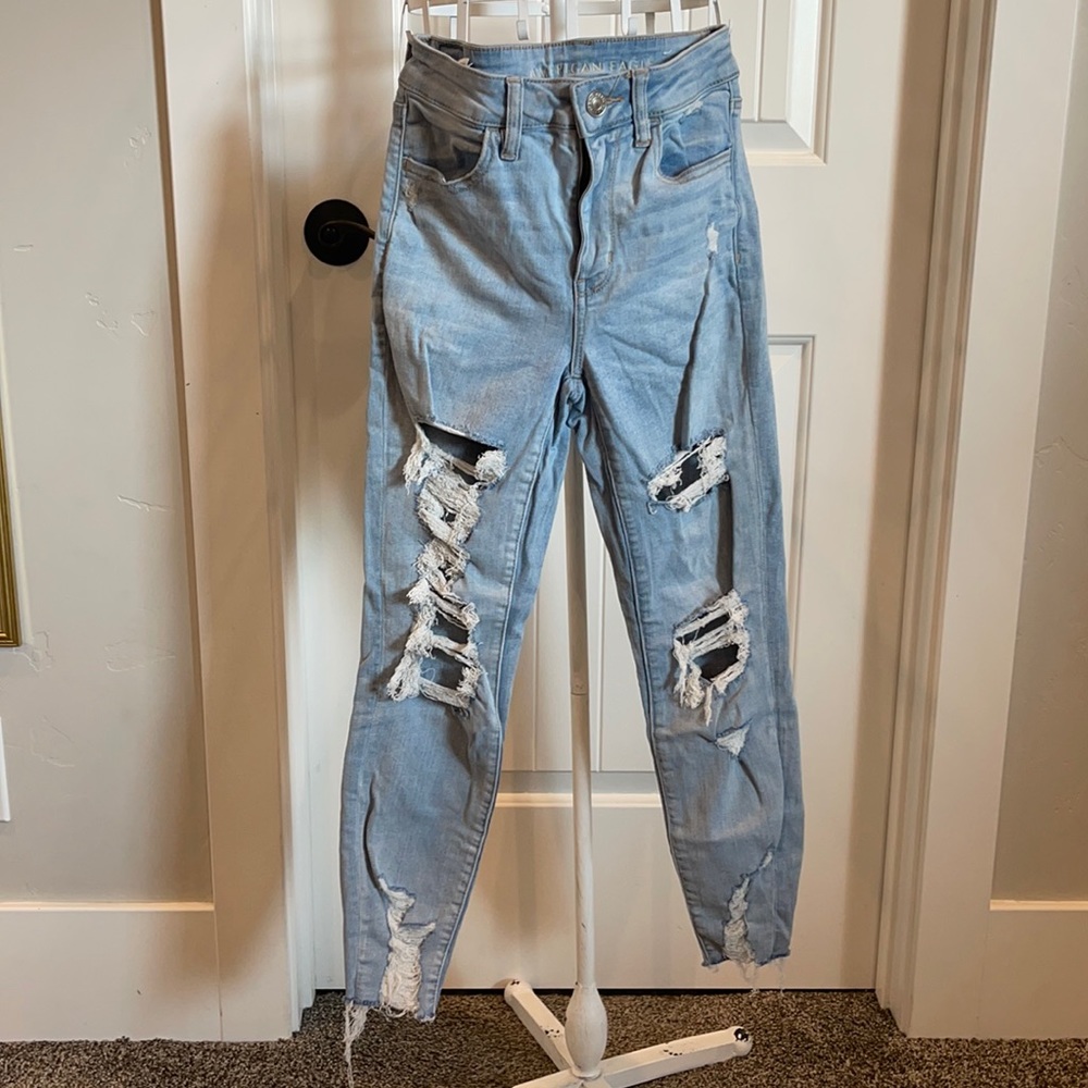 American light blue jeans STRETCHY